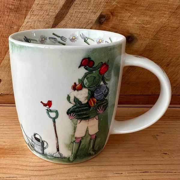 Alex Clarke 400ml Mug - Vegetable Garden