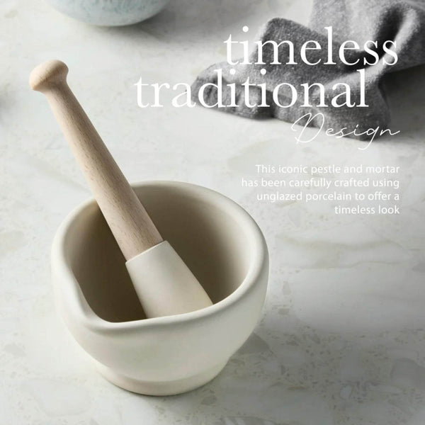 Milton Brooks Porcelain 207ml Mortar & Pestle - Size 1