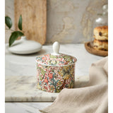 Morris & Co Porcelain Sugar Bowl With Lid - Golden Lily