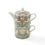 Morris & Co Porcelain Tea For One - Strawberry Thief