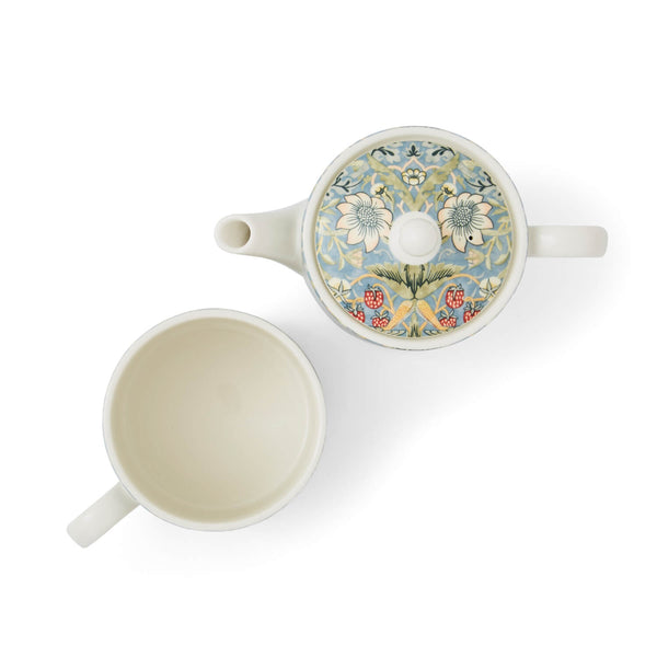 Morris & Co Porcelain Tea For One - Strawberry Thief