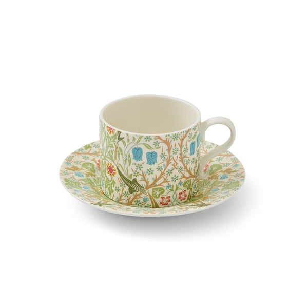 Morris & Co Porcelain Tea Cup & Saucer - Blackthorn
