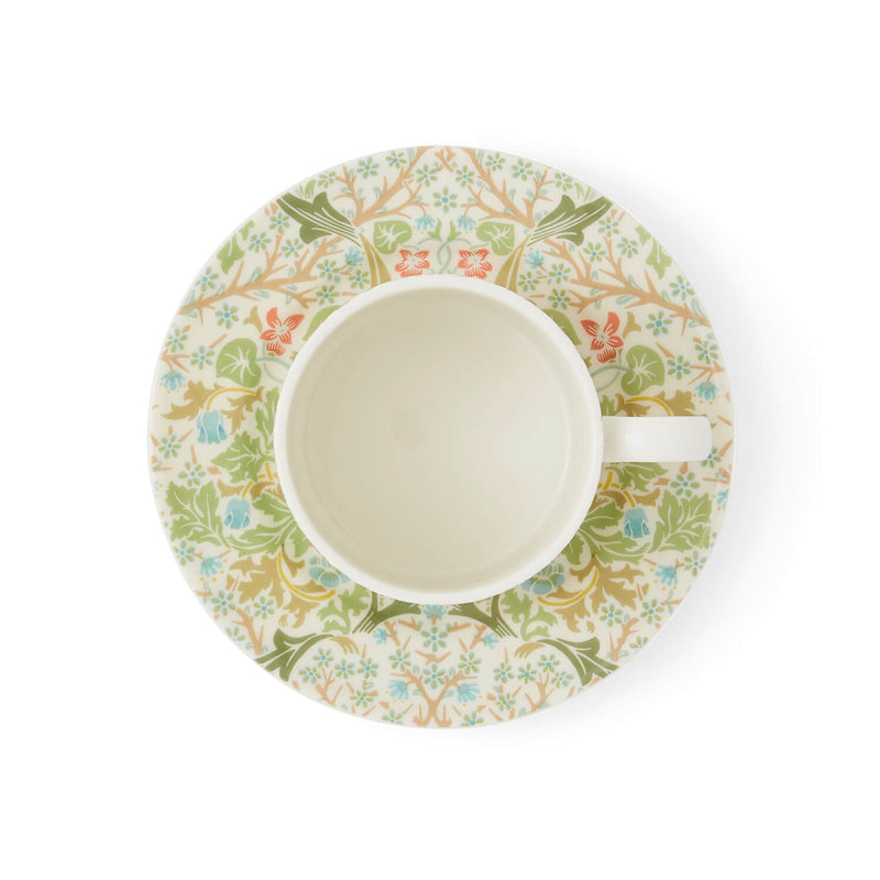 Morris & Co Porcelain Tea Cup & Saucer - Blackthorn