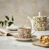 Morris & Co Porcelain Tea Cup & Saucer - Golden Lily