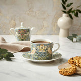 Morris & Co Porcelain Cup & Saucer - Strawberry Thief