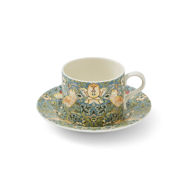 Morris & Co Porcelain Cup & Saucer - Strawberry Thief