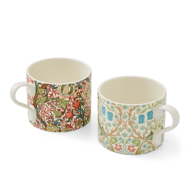 Morris & Co 2 Piece 340ml Porcelain Mug Set - Blackthorn & Lily