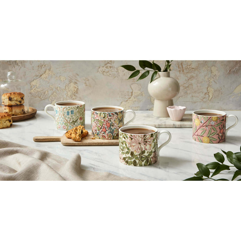 Morris & Co 2 Piece 340ml Porcelain Mug Set - Fruit & Honeysuckle