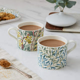 Morris & Co 2 Piece 340ml Porcelain Mug Set - Daffodil & Willow Bough