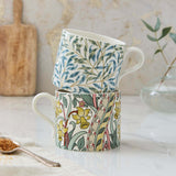 Morris & Co 2 Piece 340ml Porcelain Mug Set - Daffodil & Willow Bough