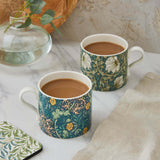 Morris & Co 2 Piece 340ml Porcelain Mug Set - Seaweed & Pimpernel