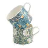 Morris & Co 2 Piece 340ml Porcelain Mug Set - Seaweed & Pimpernel