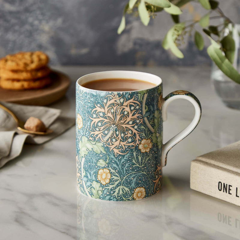 Morris & Co 340ml Porcelain Mug - Seaweed