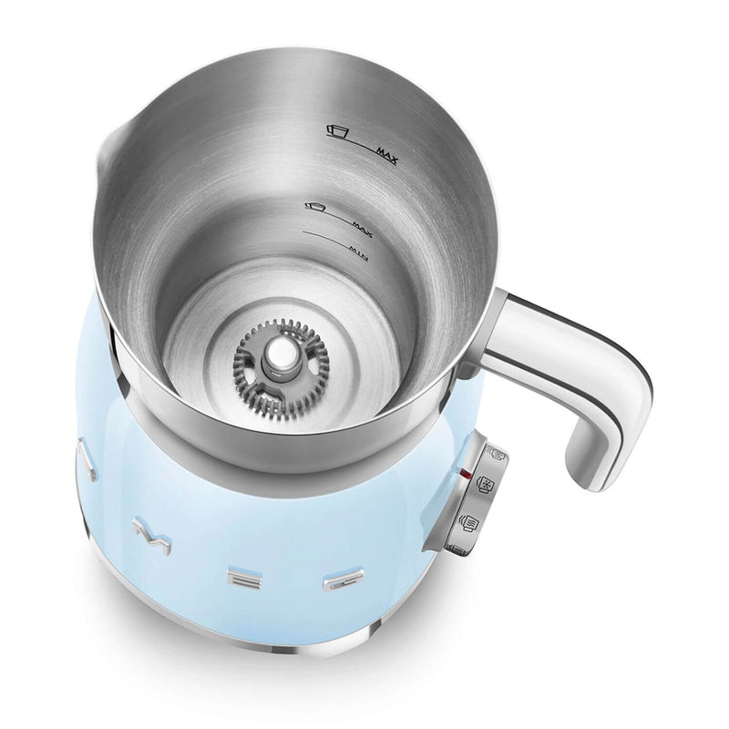 Smeg 50's Style Retro MFF11 Milk Frother - Pastel Blue