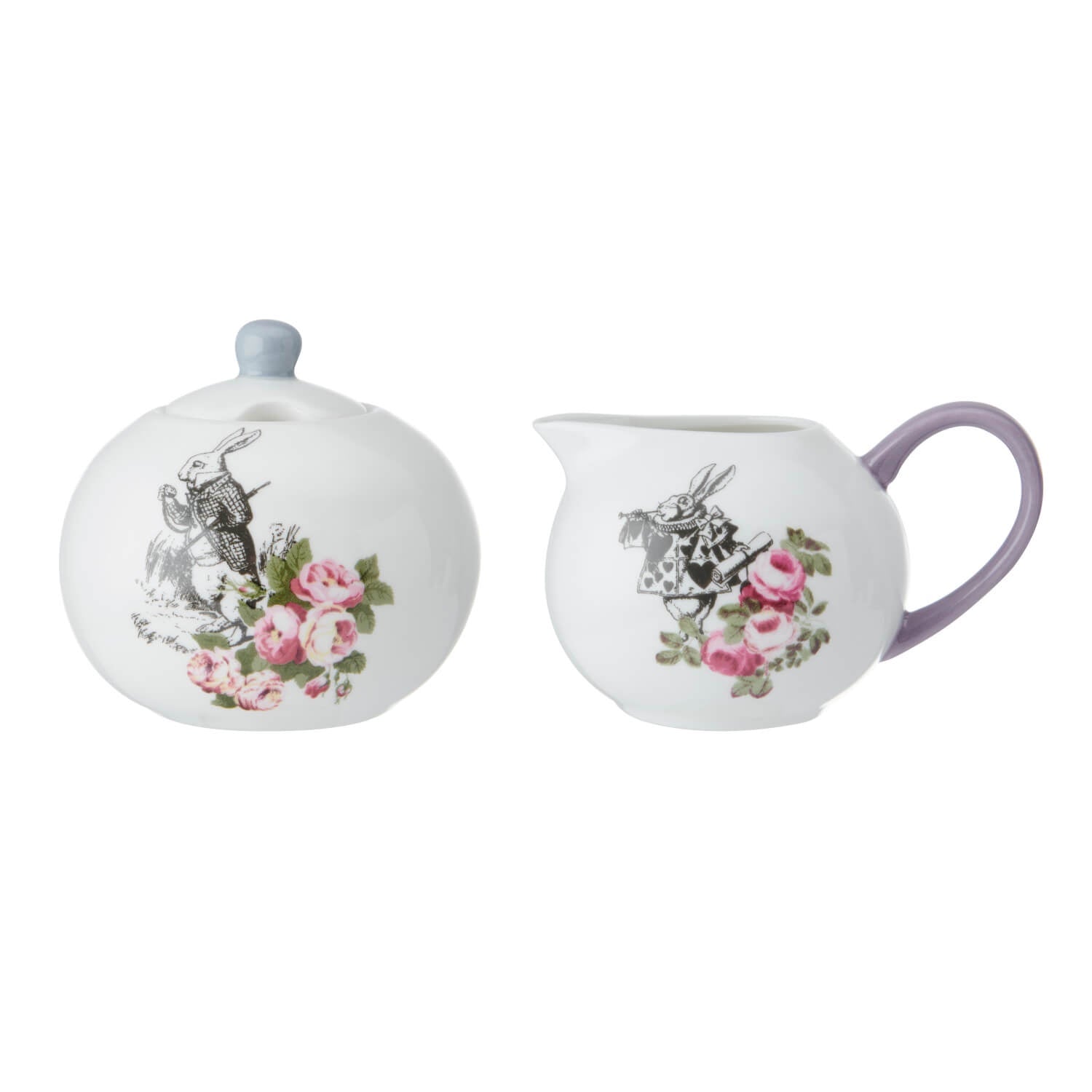 Buy Mikasa V&A | Alice In Wonderland Bone China Sugar Bowl & Creamer ...