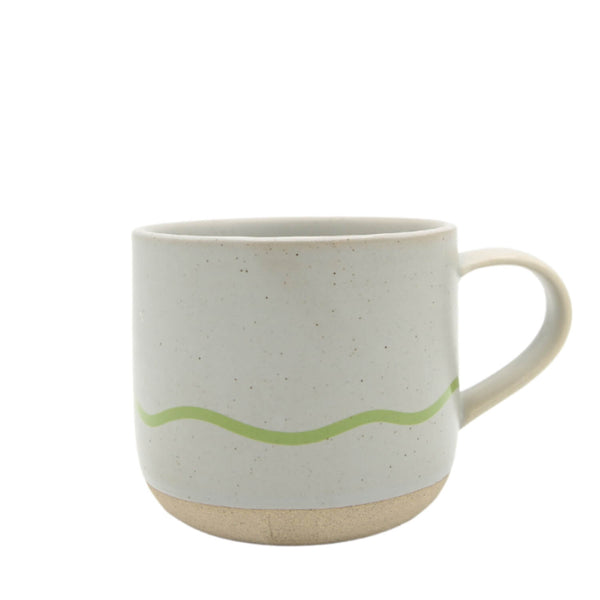 Keith Brymer Jones Studio 350ml StonewareMug - Pebble & Green