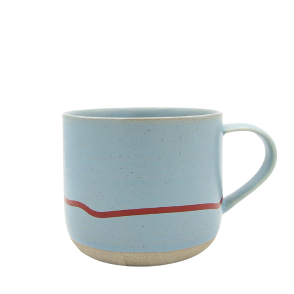 Keith Brymer Jones Studio 350ml Stoneware Mug - Clear Sky & Red