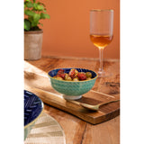 Mikasa 12cm Stoneware Nibble Bowl - Indigo Chevron