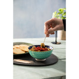 Mikasa 12cm Stoneware Nibble Bowl - Indigo Chevron
