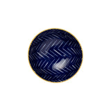 Mikasa 12cm Stoneware Nibble Bowl - Indigo Chevron