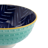 Mikasa 12cm Stoneware Nibble Bowl - Indigo Chevron