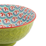 Mikasa 12cm Stoneware Nibble Bowl - Blue/Green Geometric