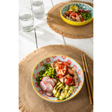 Mikasa 21cm Stoneware Pasta Bowl - Blue Mosaic