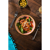 Mikasa 21cm Stoneware Pasta Bowl - Geometric Blue