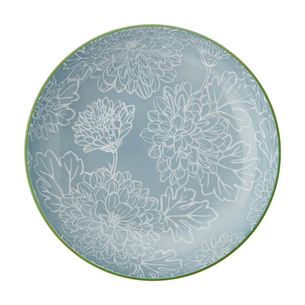 Mikasa 21cm Stoneware Pasta Bowl - Leaf & Geometric