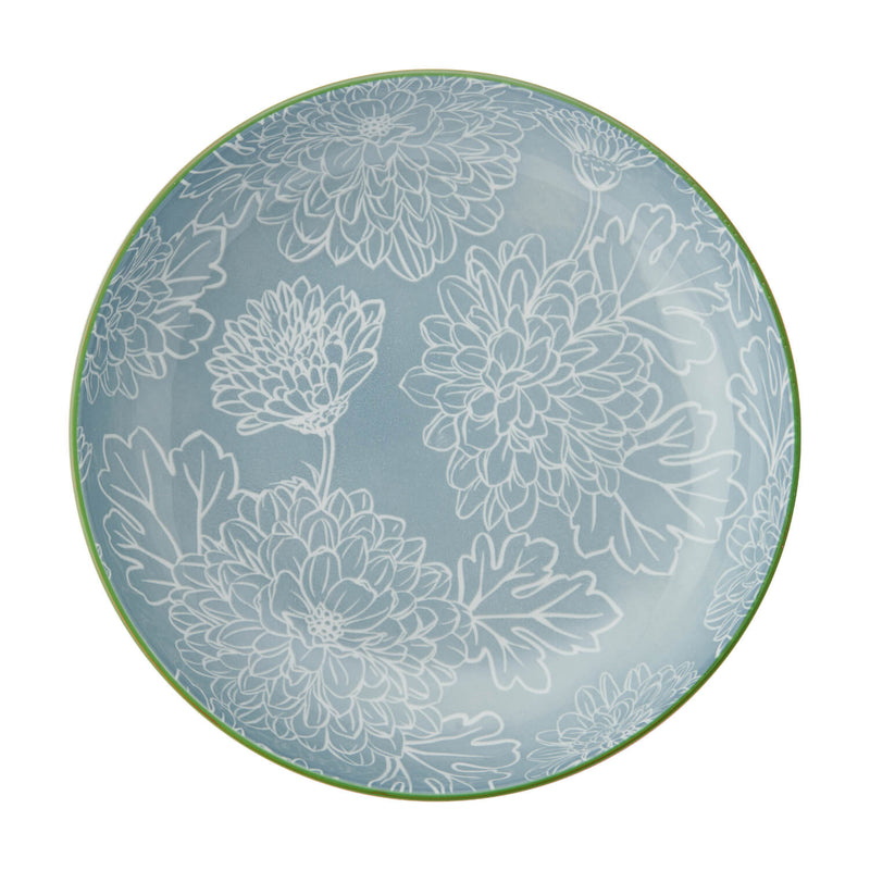 Mikasa 21cm Stoneware Pasta Bowl - Leaf & Geometric