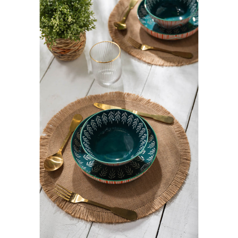 Mikasa 21cm Stoneware Pasta Bowl - Folk