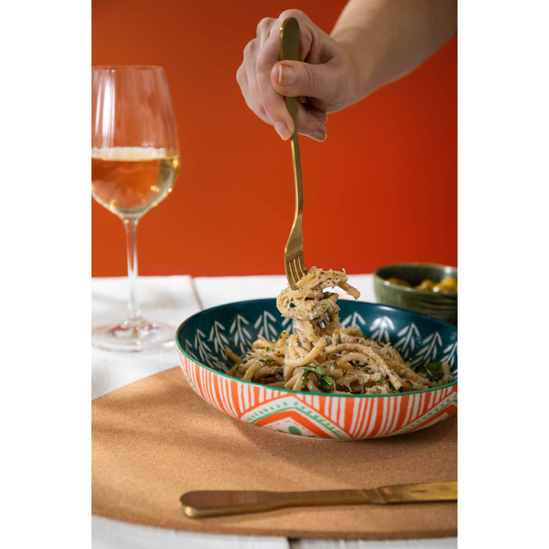 Mikasa 21cm Stoneware Pasta Bowl - Folk
