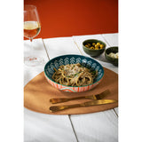 Mikasa 21cm Stoneware Pasta Bowl - Folk