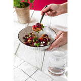 Mikasa 21cm Stoneware Pasta Bowl - Black Stripe