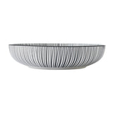 Mikasa 21cm Stoneware Pasta Bowl - Black Stripe