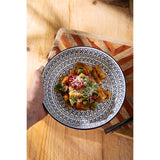 Mikasa 21cm Stoneware Pasta Bowl - Blue Mediterranean