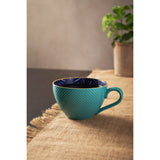 Mikasa Stoneware 330ml Mug - Indigo Chevron