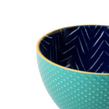 Mikasa Stoneware 330ml Mug - Indigo Chevron