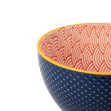 Mikasa Stoneware 330ml Mug - Blue/Red Arc