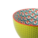 Mikasa Stoneware 330ml Mug - Blue/Green Geometric