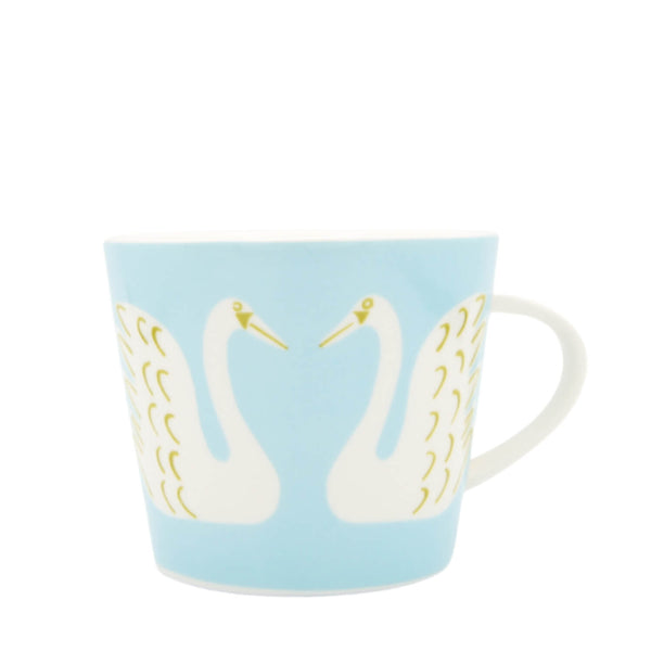 Scion Living Swim Swam Swan 350ml Porcelain Mug - Sky