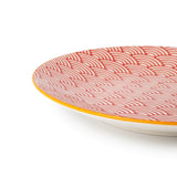 Mikasa 18cm Stoneware Small Plate - Red Arc