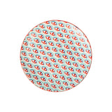 Mikasa 18cm Stoneware Small Plate - Blue/Green Geometric