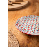 Mikasa 18cm Stoneware Small Plate - Blue/Green Geometric