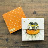 Alex Clark Mini Magnetic Notepad - Bees And Daisy