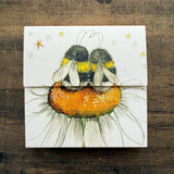 Alex Clark Mini Magnetic Notepad - Bees And Daisy