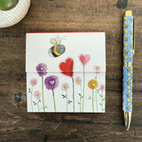 Alex Clark Mini Magnetic Notepad - Floral Bee