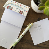 Alex Clark Mini Magnetic Close Notepad - Caravan