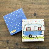Alex Clark Mini Magnetic Close Notepad - Caravan