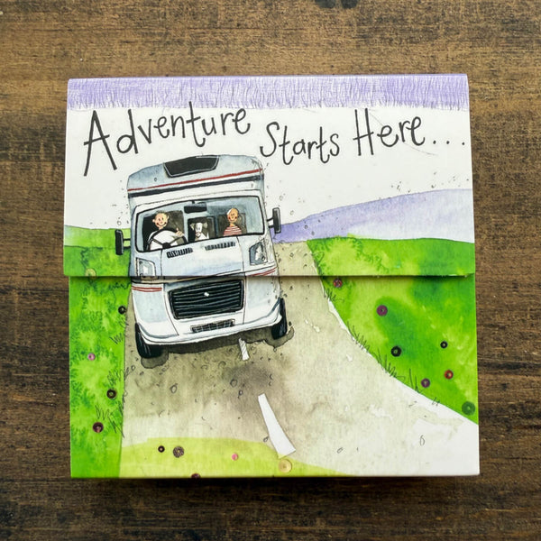 Alex Clark Mini Magnetic Note Pad - Adventure Starts Here